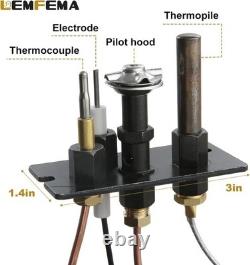 10002265 Propane and Natural Gas 3 Way Pilot Assembly Parts Replacement for HHT
