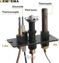 10002265 Propane and Natural Gas 3 Way Pilot Assembly Parts Replacement for HHT