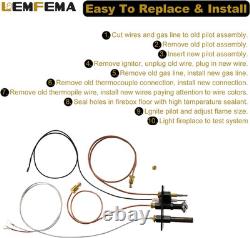 10002265 Propane and Natural Gas 3 Way Pilot Assembly Parts Replacement for HHT
