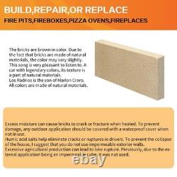 12PCS Fire Bricks for Wood Stove & Fireplace, 9 x 4.5 x 1.25, Heat Resistant