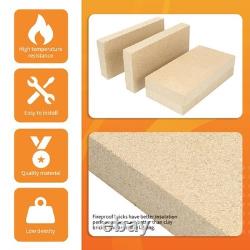 12PCS Fire Bricks for Wood Stove & Fireplace, 9 x 4.5 x 1.25, Heat Resistant