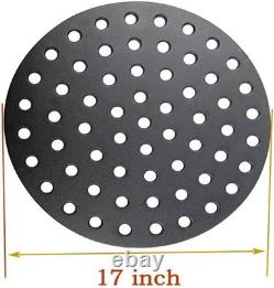 17 inch Round Cast Iron Fire Grate Replacement Parts for XLarge Big Green Egg, Fi