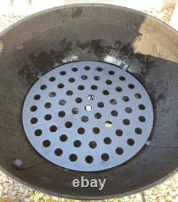 17 inch Round Cast Iron Fire Grate Replacement Parts for XLarge Big Green Egg, Fi