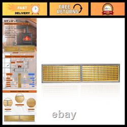 2.5x12.75x1 Wood Stove Catalytic Combustor, Honeycomb Ceramic, Longer Burn