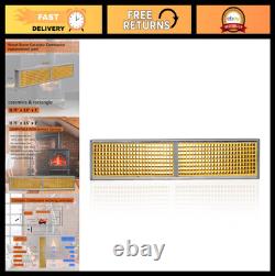2.5x12.75x1 Wood Stove Catalytic Combustor, Honeycomb Ceramic, Longer Burn, Repl