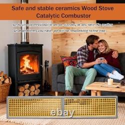 2.5x12.75x1 Wood Stove Catalytic Combustor, Honeycomb Ceramic, Longer Burn, Repl