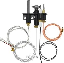 2 Pcs Natural Gas Pilot Assembly for Direct Vent Fireplaces, Compatible with Len