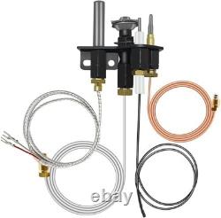 2 Pcs Natural Gas Pilot Assembly for Direct Vent Fireplaces, Compatible with Len