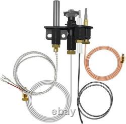 2 Pcs Natural Gas Pilot Assembly for Direct Vent Fireplaces, Compatible with Len