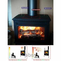 2pcs Fireplace Fan Replacement 5/6/7 Blades Part Heat Powered Attatchment