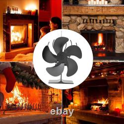 2pcs Fireplace Stoves Fan Replacement Blades Part Wood-Burning Attatchment