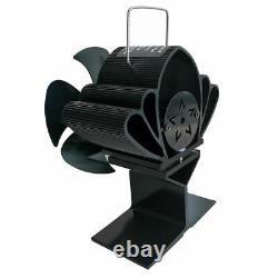 2x Fireplace Stoves Fan Replacement Blades Part Aluminum Alloy Attatchment