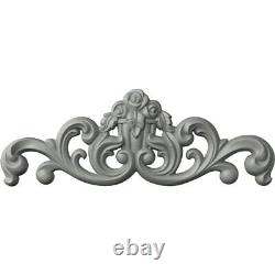 35 1/8W x 12 1/2H x 2 1/8P Flower Basket Center Onlay
