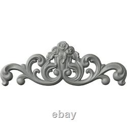35 1/8W x 12 1/2H x 2 1/8P Flower Basket Center Onlay