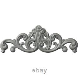 35 1/8W x 12 1/2H x 2 1/8P Flower Basket Center Onlay