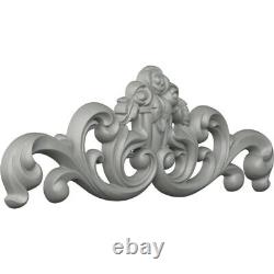 35 1/8W x 12 1/2H x 2 1/8P Flower Basket Center Onlay
