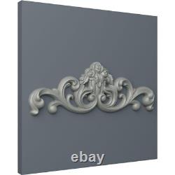 35 1/8W x 12 1/2H x 2 1/8P Flower Basket Center Onlay