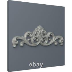 35 1/8W x 12 1/2H x 2 1/8P Flower Basket Center Onlay