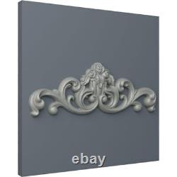 35 1/8W x 12 1/2H x 2 1/8P Flower Basket Center Onlay