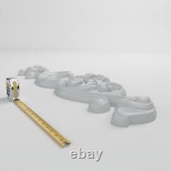35 1/8W x 12 1/2H x 2 1/8P Flower Basket Center Onlay