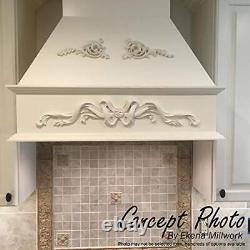 35 1/8W x 12 1/2H x 2 1/8P Flower Basket Center Onlay