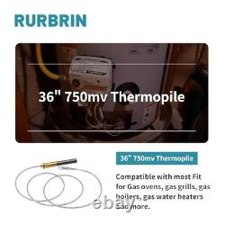 36 750mV Thermopile Thermocouple Replacement for Gas Fireplace, Stove & Heater