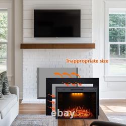 36 Electric Fireplace Heater Insert Trim Kit for 27 High Home Decor