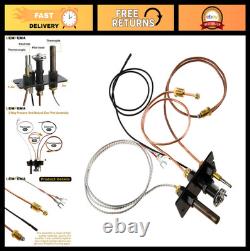 3-Way Pilot Assembly Replacement for Propane & Natural Gas Fireplaces & Stoves