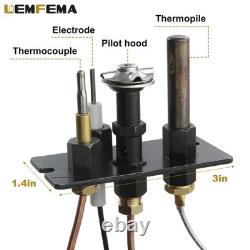 3-Way Pilot Assembly for Propane & Natural Gas Fireplaces & Stoves Replacement