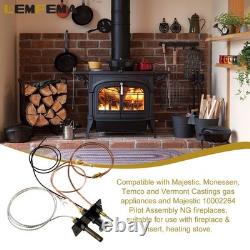 3-Way Pilot Assembly for Propane & Natural Gas Fireplaces & Stoves Replacement