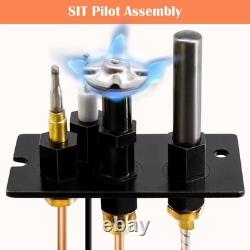 3-Way Propane Gas Pilot Assembly Kit for Fireplaces Replacement Parts with The