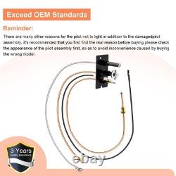 3-Way Propane Gas Pilot Assembly Kit for Fireplaces Replacement Parts with The