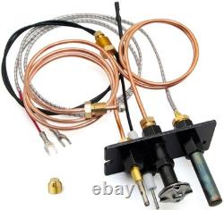 3-Way Propane & Natural Gas Pilot Assembly Replacement for Fireplaces & Stoves