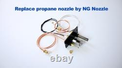 3-Way Propane & Natural Gas Pilot Assembly Replacement for Fireplaces & Stoves