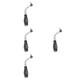 4pcs Black Iron Spring Stove Handle Replacement Heat Resistant Fireplace Part