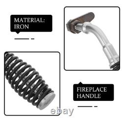 4Pcs Black Iron Spring Stove Handle Replacement Heat Resistant Fireplace Part