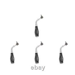 4Pcs Black Iron Spring Stove Handle Replacement Heat Resistant Fireplace Part
