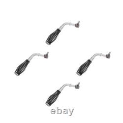 4Pcs Stove Door Handle Replacement Black Iron Heat Resistant Fireplace Parts