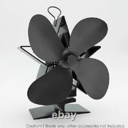 4-Blade Fan Blade Replacement Parts for Heat Powered Stove Fireplace Fan