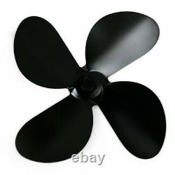 4-Blade Replacement Parts For Heat Powered Stove Fan Eco Friendly Fireplace Acc