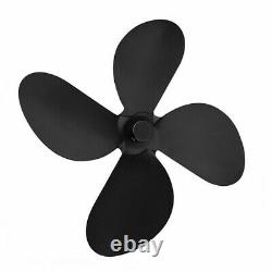 4-Blade Replacement Parts For Heat Powered Stove Fan Eco Friendly Fireplace Acc