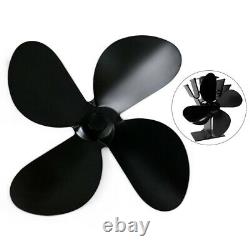 4-Blade Replacement Parts For Heat Powered Stove Fan Eco Friendly Fireplace Acc