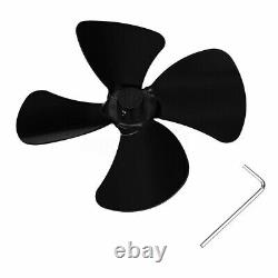 4-Blade Replacement Parts For Heat Powered Stove Fan Eco Friendly Fireplace Acc