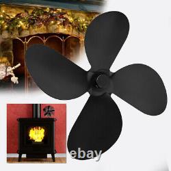 4-Blade Replacement Parts For Heat Powered Stove Fan Eco Friendly Fireplace Acc