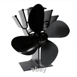 4-Blade Stove Fan Blade Replacement Parts Blade for Stove Fireplace Fan