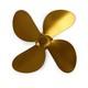 4 Blade For Heat Powered Wood Stove Fan Log Burner Fireplace Friendly Fan Parts