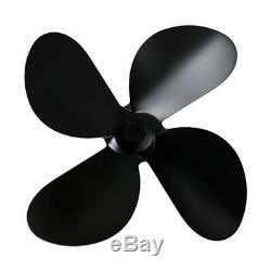 4 Blades Aluminum Alloy Blade For Stove Fan Fireplace Replacement Parts Accs