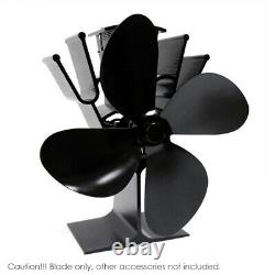 4-Blades Stove Fan Blade Replacement Parts Blade for Stove Fireplace Fan