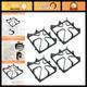 4 Pack Cast Iron Burner Grate Replacement For Gas Range Stove Top Parts