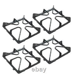4 Pack Cast Iron Burner Grate Replacement for Gas Range Stove Top Parts